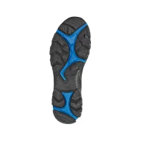 schuhsohle: schwarz mit blauen akzenten
