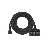 Extension cable with 2 Schuko sockets ip44 in versch. Lengths