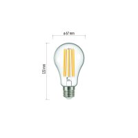 LED-Glühbirne Filament A67, E27 neutralweiß 11 W