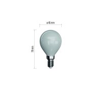 LED-Glühbirne Filament mini Globe milchig E14 4,2W...