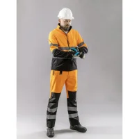 högert softshelljacke warnschutz Exter ansicht am model