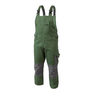 högert grüne arbeitslatzhose ruwer mit kniepolstertaschen hintere ansicht