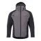 winterjacke in grau mit kapuze