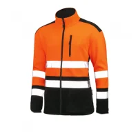 warnschutz fleecejacke mit 3 taschen 300 g/m²