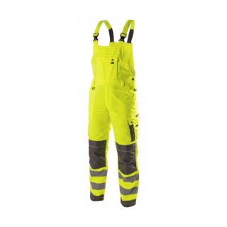 högert warnschutz arbeitslatzhose werse in gelb vordere ansicht