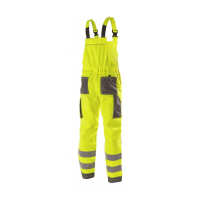 högert warnschutz arbeitslatzhose werse in gelb hintere ansicht
