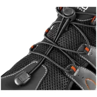 neo tools sicherheitssandalen s1 sra mit verbundstoffkappe schwarz/orange ansicht des gummizuges