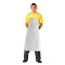 pvc - rubber apron white 75 x110 cm
