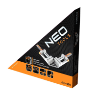 Neo Tools Doppel Winkelschraubstock aus Stahl max. 65 mm