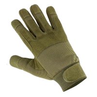Taktische Handschuhe aus Kunstleder in Grün