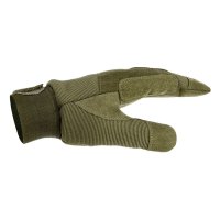 Taktische Handschuhe aus Kunstleder in Grün