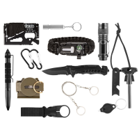 neo tools 14-tlg. uutdoor survival-kit mit tasche ansicht minitaschenlampe