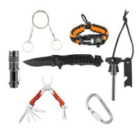 neo tools 8-in-1 outdoor survival-kit in box ansicht...