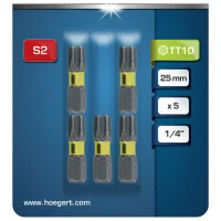 Torx-Schlagschraubendreher-Einsatz TT, 25 mm, 5 Stk.