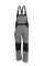 Qualitex  Latzhose X-Serie, Größe: 102, Farbe: grau/schwarz