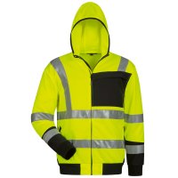 BERNARDINO Warnschutz-Sweat-Jacke Größe S - XXXL