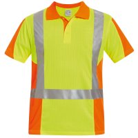 ZWOLLE Warnschutz-Polo-Shirt, Gelb/Orange Größe S - XXXL