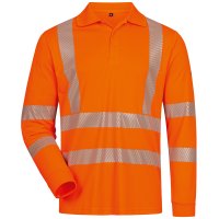 HARLINGEN UV- und Warnschutz-Langarm-Polo-Shirt Größe S - XXXXL