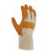 teXXor® Möbelleder-Handschuhe HELLES LEDER, Drell Weiß