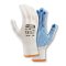 teXXor® Feinstrick-Handschuhe NYLON, Weiß/blaue Noppen