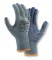 teXXor® Feinstrick-Handschuhe NYLON, Grau/blaue Noppen