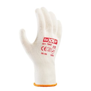 teXXor® Mittelstrick-Handschuhe BAUMWOLLE/NYLON, Beige/gelbe Noppen