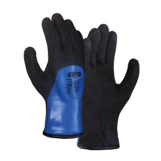 teXXor® Chemikalien-Schnittschutzhandschuhe PVC GEFÜTTERT, Blau/Schwarz