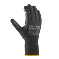 teXXor® Nitril-Handschuhe POLYESTER, Schwarz