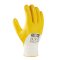 teXXor® Polyester-Strickhandschuhe NITRIL BESCHICHTET, Weiß/Gelb