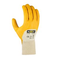 teXXor® topline Nitril-Handschuhe STRICKBUND, Gelb