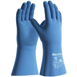 MaxiChem® Chemikalienschutz-Handschuhe (76-730), Blau/Blau