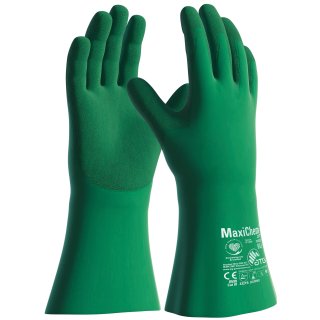 MaxiChem® Cut™ Chemikalienschutz-Handschuhe (76-833), Grün/Grün