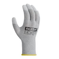 teXXor® Strickhandschuhe ESD 1, Grau/ Weiß
