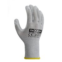 teXXor® Strickhandschuhe ESD 2, Grau/ Weiß