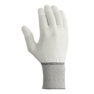 teXXor® Polyester-Strickhandschuhe POLYURETHAN BESCHICHTET, Weiß