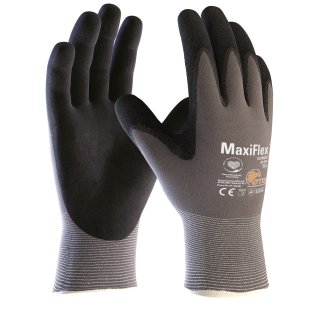MaxiFlex® Ultimate™ Nylon-Strickhandschuhe (34-874), Grau/Schwarz
