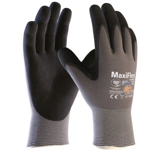 MaxiFlex® Ultimate™ AD-APT® Nylon-Strickhandschuhe (42-874), Grau/Schwarz