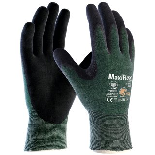 MaxiFlex® Cut™ Schnittschutz-Strickhandschuhe (34-8743), Grün/Schwarz