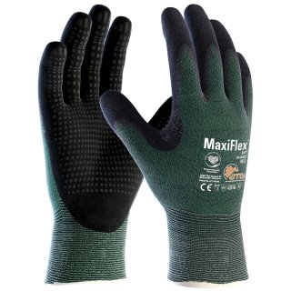 MaxiFlex® Cut™ Schnittschutz-Strickhandschuhe (34-8443), Grün/Schwarz