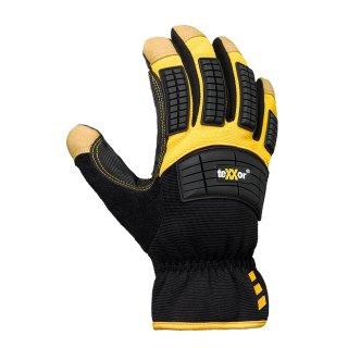 teXXor® topline Kuhleder-Handschuhe OCALA, SB-Verpackung, Gelb/Schwarz