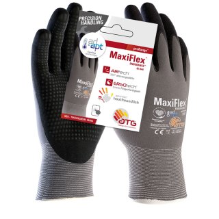 MaxiFlex® Endurance™ AD-APT® Nylon-Strickhandschuhe (42-844 HCT), SB-Verpackung, Grau/Schwarz