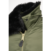 Brandit MA2 Fur Collar Outdoorjacke Größe S Farbe Oliv