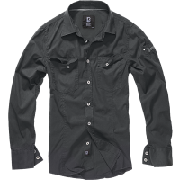Brandit Slim Fit Langarm-Shirt Größe S Farbe Schwarz