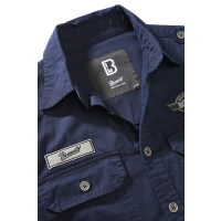 Brandit Luis Vintage Langarm-Shirt Größe S Farbe Navy