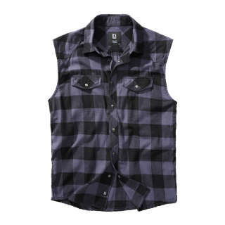 Brandit Karo Shirt Top Größe S Farbe Schwarz/Grau