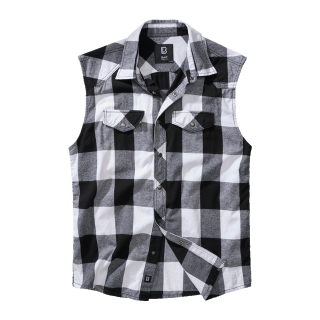 Brandit Karo Shirt Top Größe S Farbe Weiß/Schwarz