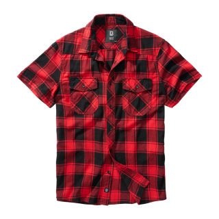 Brandit Karo T-Shirt Größe S Farbe Rot/Schwarz