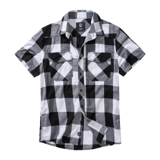 Brandit Karo T-Shirt Größe S Farbe Weiß/Schwarz
