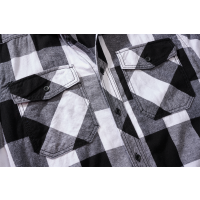 Brandit Karo T-Shirt Größe S Farbe Weiß/Schwarz