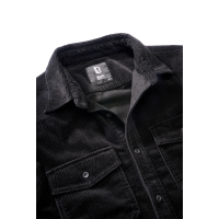 Brandit Corduroy Classic Langarm-Shirt Größe S Farbe Schwarz